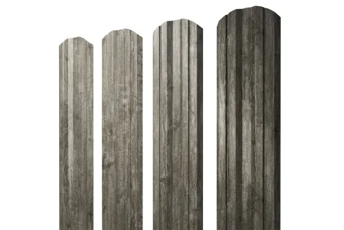 Штакетник Twin фигурный 0,45 Print Elite Nordic Wood