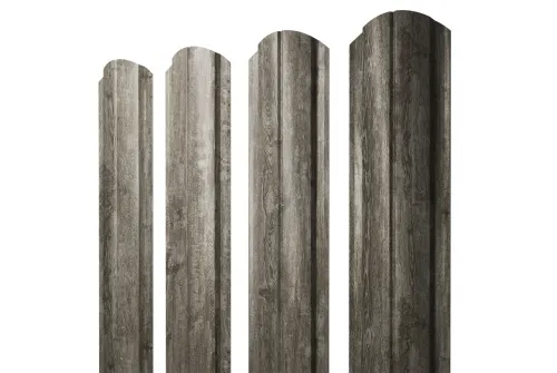 Штакетник Полукруглый Slim фигурный 0,45 Print Elite Nordic Wood