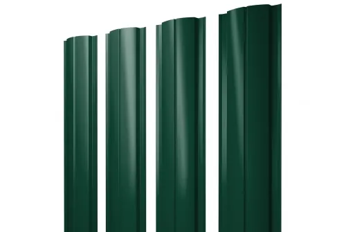 Штакетник Полукруглый Slim 0,45 Drap RAL 6005 зеленый мох