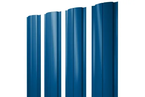 Штакетник Полукруглый Slim 0,45 PE RAL 5005 сигнальный синий