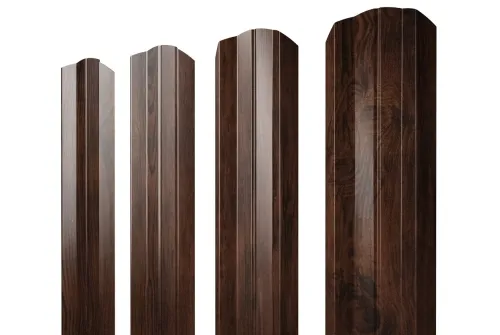 Штакетник М-образный B фигурный 0,45 Print Elite Cherry Wood