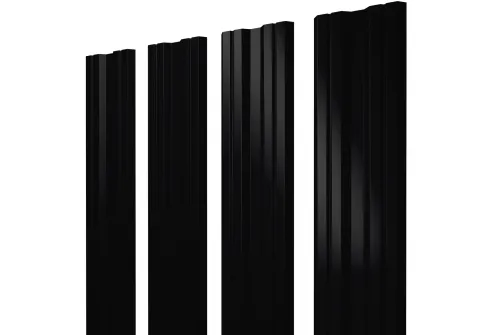 Штакетник Twin 0,5 PurLite Мatt RAL 9005 черный