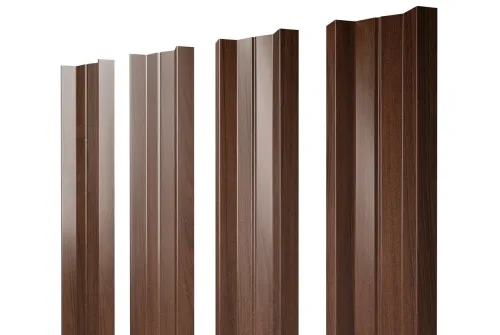 Штакетник М-образный В 0,45 Print Elite Choco Wood
