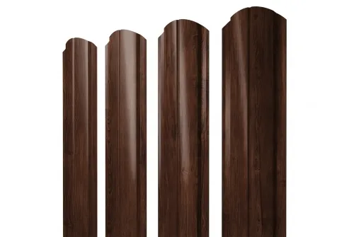 Штакетник Полукруглый Slim фигурный 0,45 Print Elite Cherry Wood