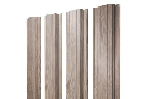 Штакетник Прямоугольный 0,45 Print Elite White Wood