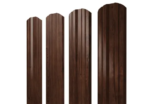 Штакетник Twin фигурный 0,45 Print Elite Cherry Wood
