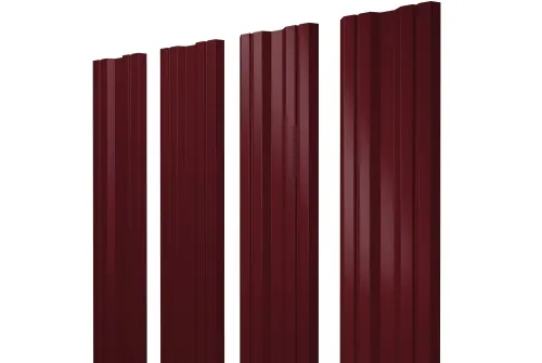 Штакетник Twin 0,45 Drap RAL 3005 красное вино