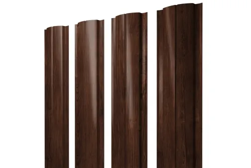 Штакетник Полукруглый Slim 0,45 Print Elite Cherry Wood