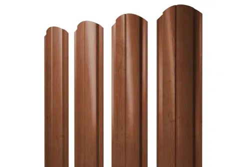 Штакетник Полукруглый Slim фигурный 0,45 Print Elite Rowan