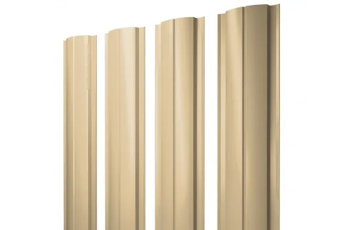 Штакетник Полукруглый Slim 0,4 PE RAL 1014 слоновая кость